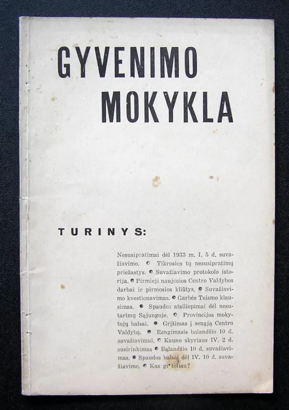 Gyvenimo mokykla 1933 m. - Redaktorius: Juozas Lazauskas, knyga 2