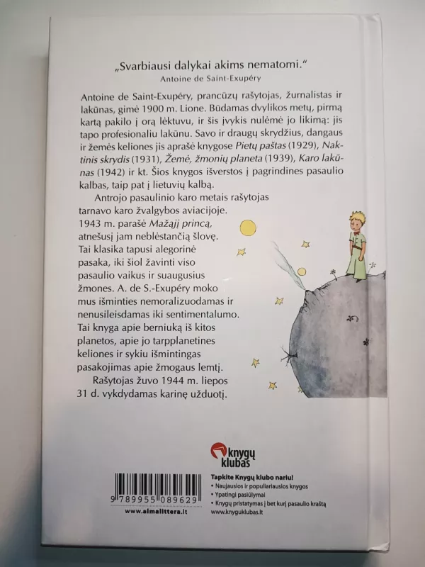 Mažasis princas - Antoine de Saint-Exupéry, knyga 3