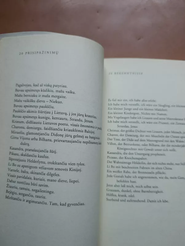 Eilėraščiai Gedichte - Sigitas Geda, knyga 6