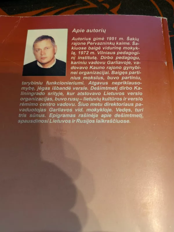 Epigramos(su autoriaus dedikacija) - Aleksandras Bosas, knyga 3