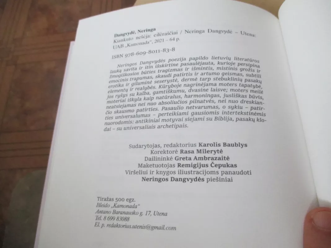 Kiaukuto nešėja - Neringa Dangvydė, knyga 5