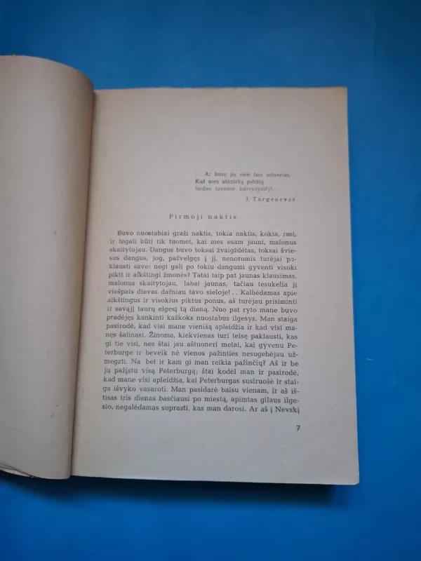 Baltosios naktys 1949m. - F. Dostojevskis, knyga 6