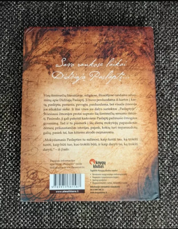 Paslaptis. The Secret - Rhonda Byrne, knyga 4