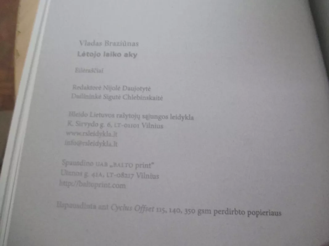 lėtojo laiko aky - Vladas Braziūnas, knyga 5