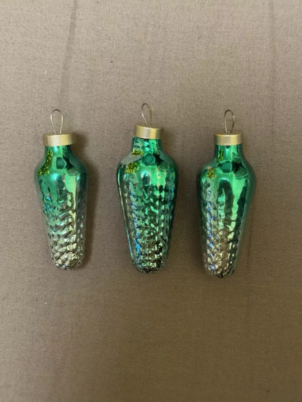 Vintage stikliniai žaisliukai "Kankorėžiai" SSRS - , namai ir interjeras 3