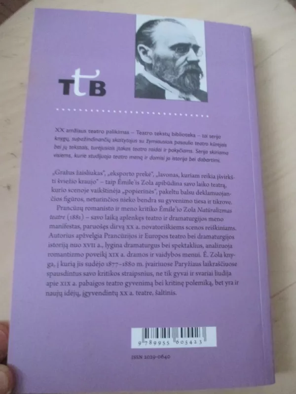 Natūralizmas teatre - Emile Zola, knyga 5