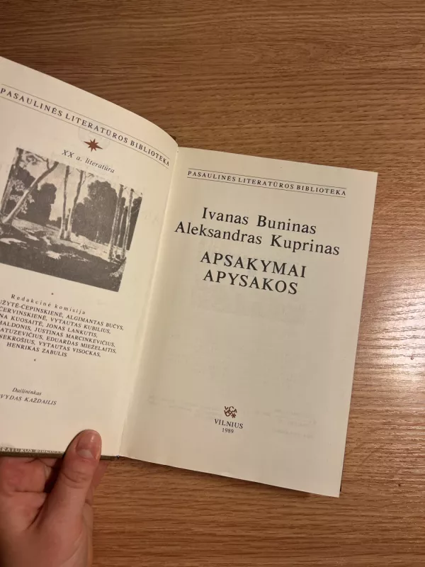 APSAKYMAI APYSAKOS - Ivanas Buninas, Aleksandras Kuprinas, knyga 2
