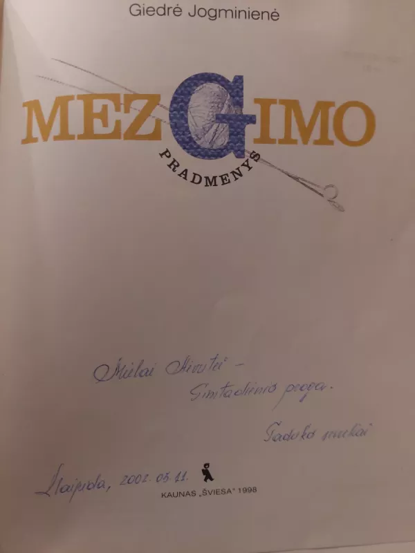 Mezgimo pradmenys - Giedrė Jogminienė, knyga 4