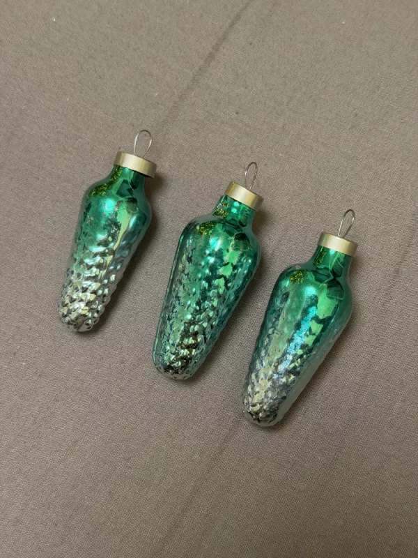 Vintage stikliniai žaisliukai "Kankorėžiai" SSRS - , namai ir interjeras 2