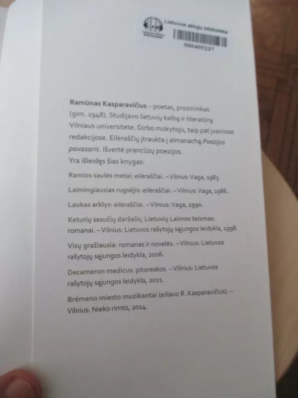 Poezija - Ramūnas Kasparavičius, knyga 5