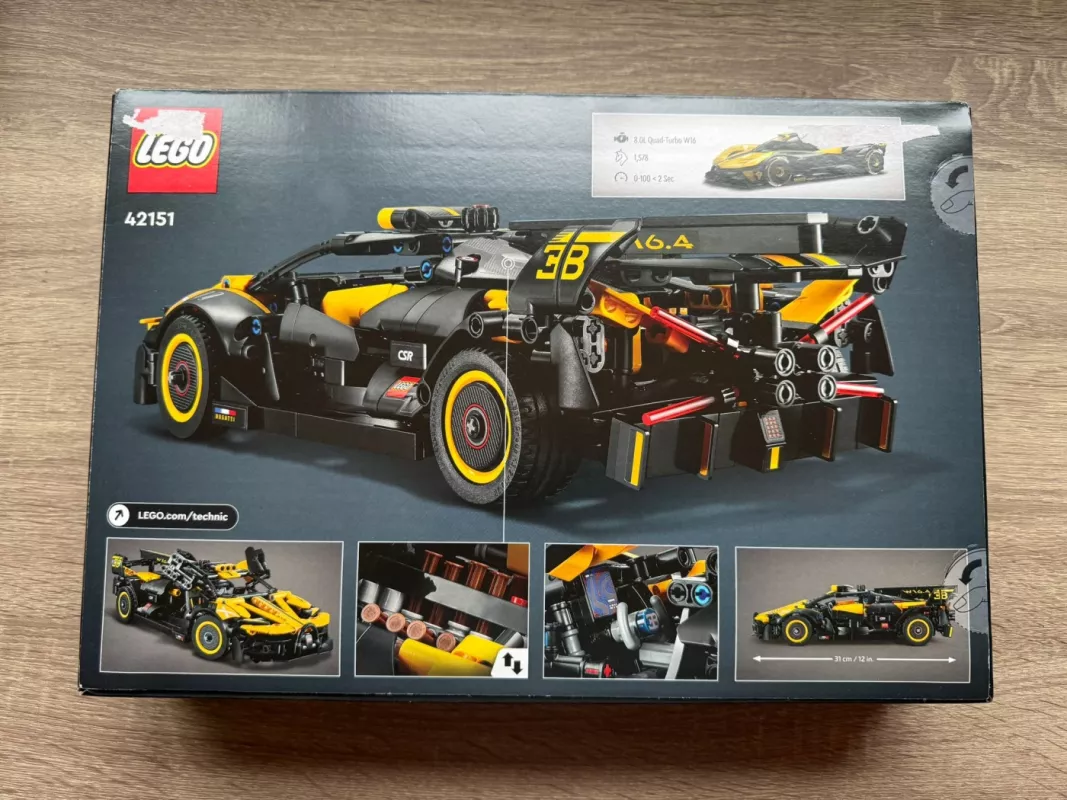 Lego Technic Bugatti Bolide 42151 - , stalo žaidimas 3