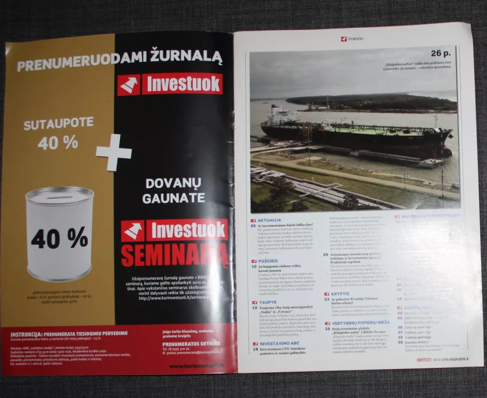Investuok, 2012 m. liepa-rugpjūtis ir spalis - Autorių kelektyvas, knyga 6