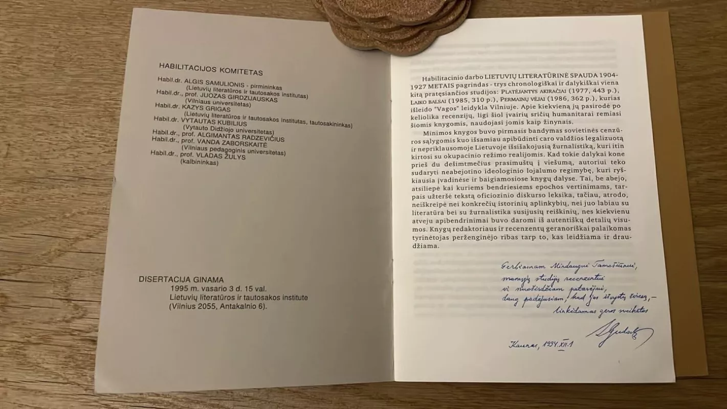 Lietuvių literatūrinė spauda 1904-1927 metais - Leonas Gudaitis, knyga 3