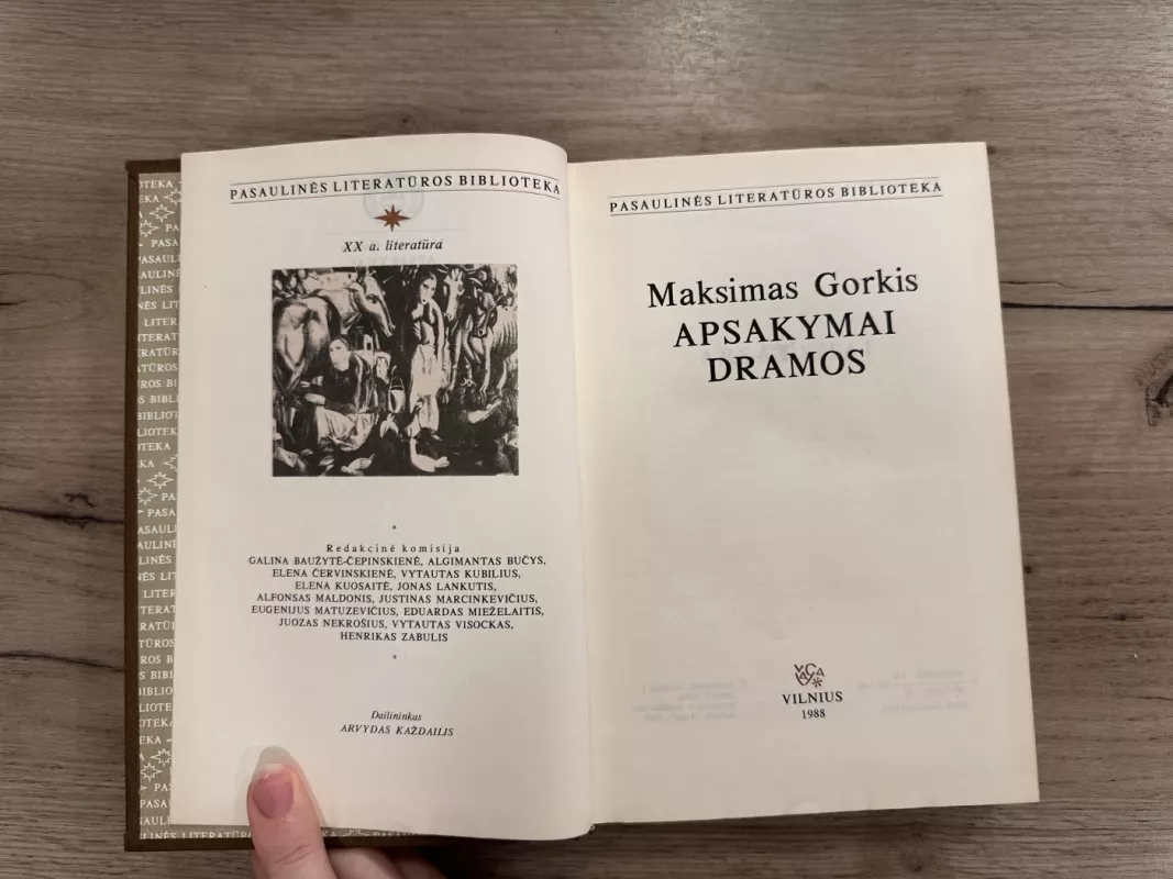 APSAKYMAI DRAMOS Pasaulinės literatūros biblioteka (83) - Maksimas Gorkis, knyga 4
