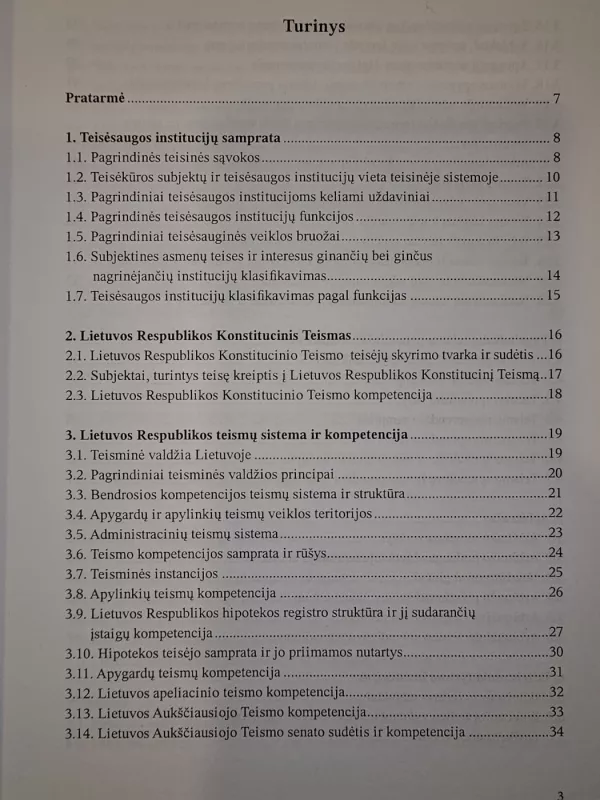 Lietuvos teisėsaugos institucijų sistema ir kompetencija: schemų rinkinys - Danguolė Grigolovičienė, Inga  Žalėnienė, knyga 3