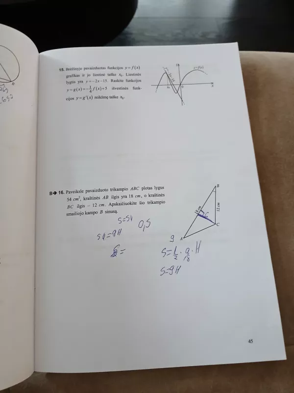Pasitreniruokime prieš matematikos valstybinį brandos egzaminą (10 pavyzdinių egzamino užduočių su atsakymais) - V. Mockus, A.  Jocaitė, knyga 4