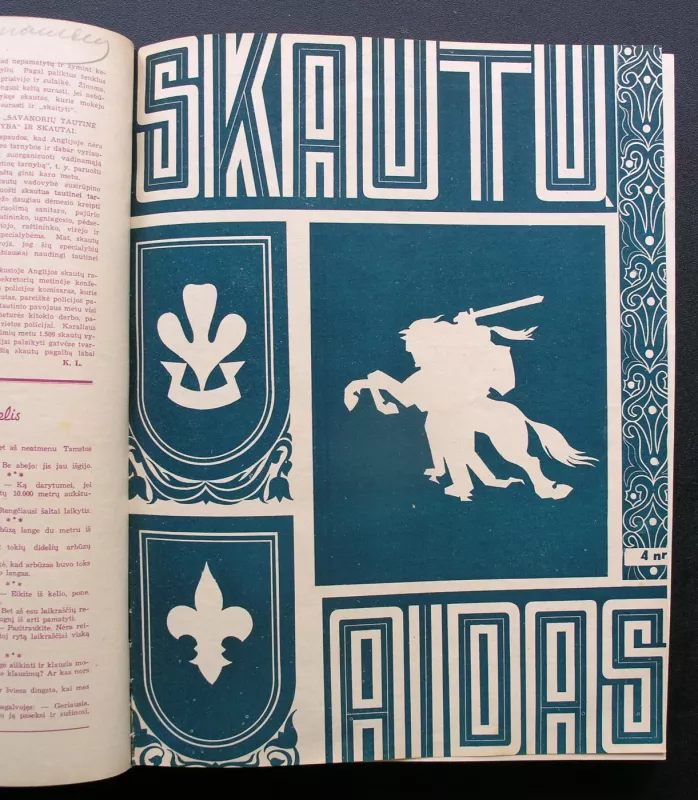 Skautu Aidas 1939 Pilnas komplektas - Redaktorius Antanas Saulaitis, knyga 6