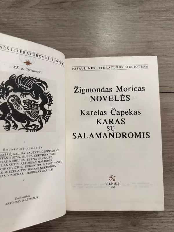 Novelės. Karas su salamandromis - Ž. Moricas, K. Čapekas, knyga 4