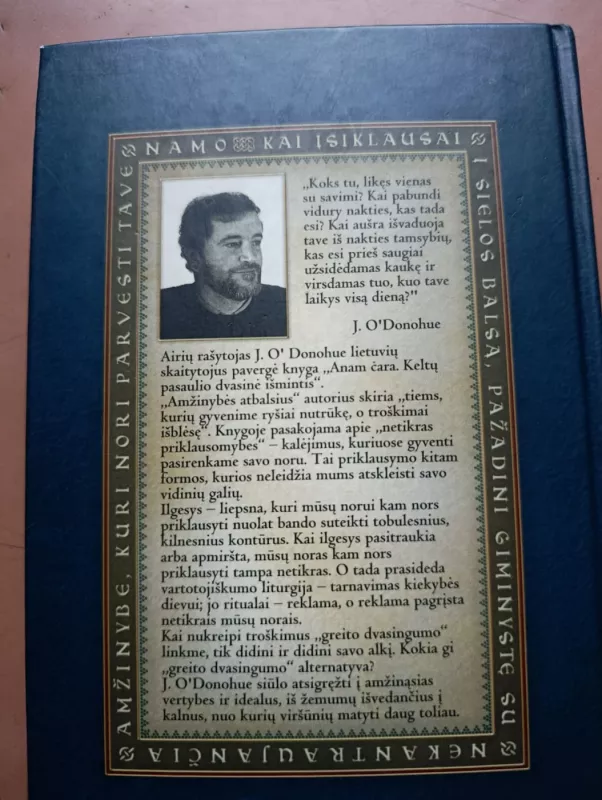 Amžinybės atbalsiai. Tikrųjų namų ilgesys - John O'Donohue, knyga 4