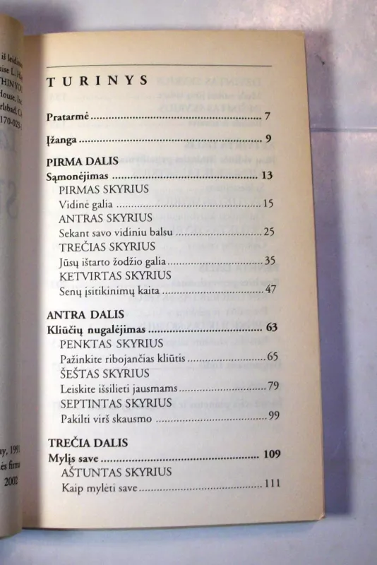 Tavyje glūdinti stiprybė - Louise L. Hay, knyga 5