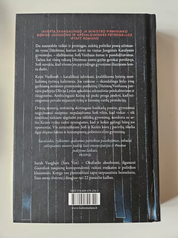 Skandalo anatomija - Sarah Vaughan, knyga 3