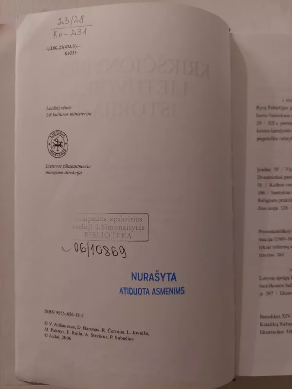 Krikščionybės Lietuvoje istorija - Vytautas Ališauskas, knyga 3