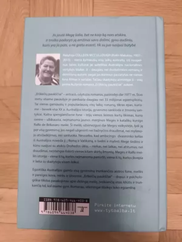 Erškėčių paukščiai - Colleen McCullough, knyga 3