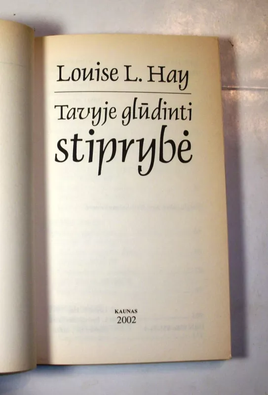Tavyje glūdinti stiprybė - Louise L. Hay, knyga 4