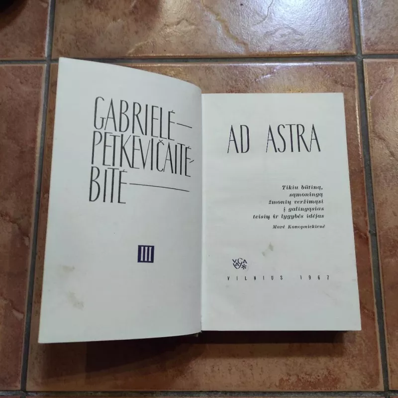 AD ASTRA - Gabrielė Petkevičaitė-Bitė, knyga 3