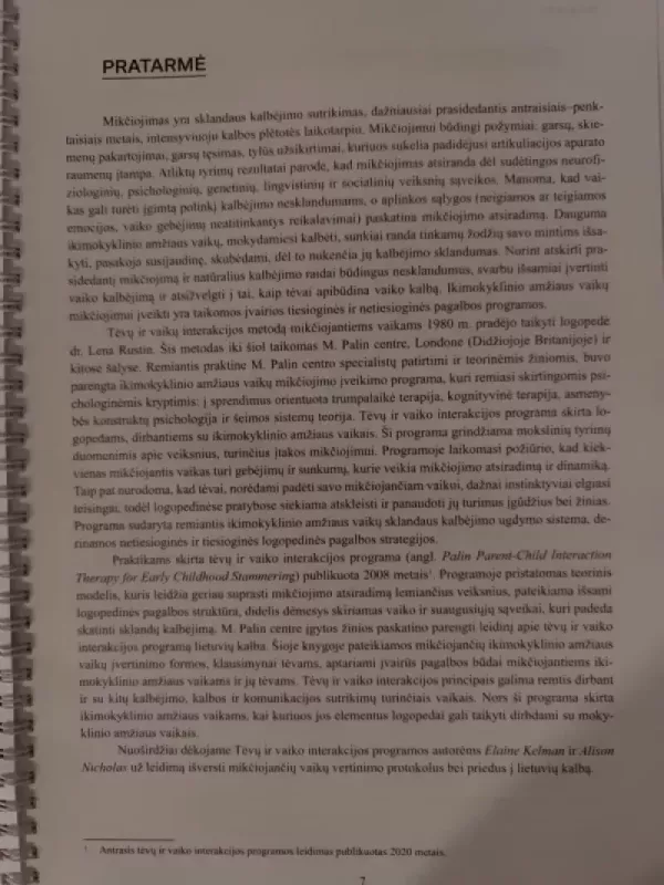 Tėvų ir vaiko interakcijos programa mikčiojimui įveikti - Vilma Makauskienė, Regina  Ivoškuvienė, Alma  Luneckienė, knyga 3