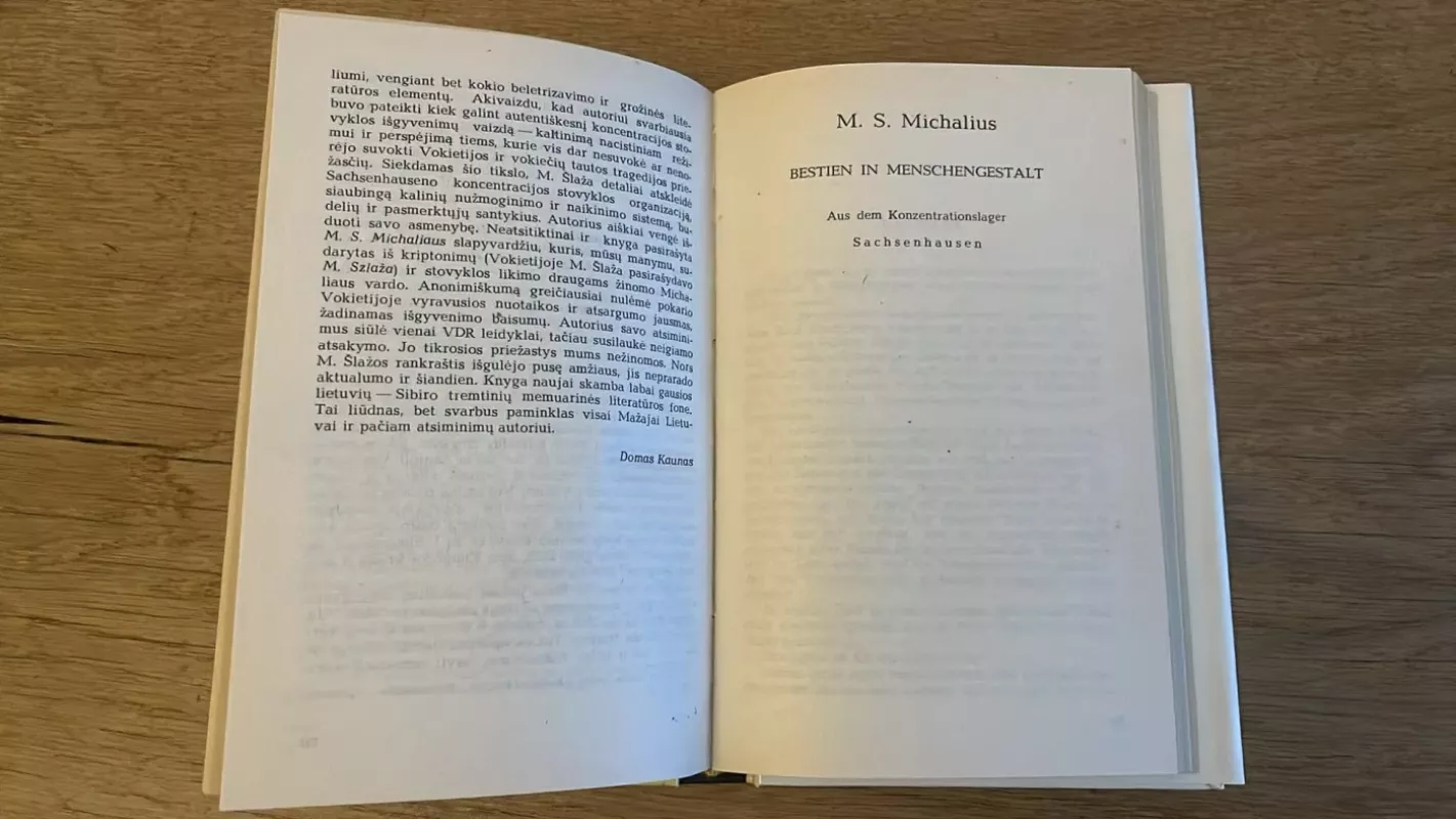 Žvėrys žmogaus pavidalu. Bestien in Menschengestalt - Mikas Šlaža, knyga 4
