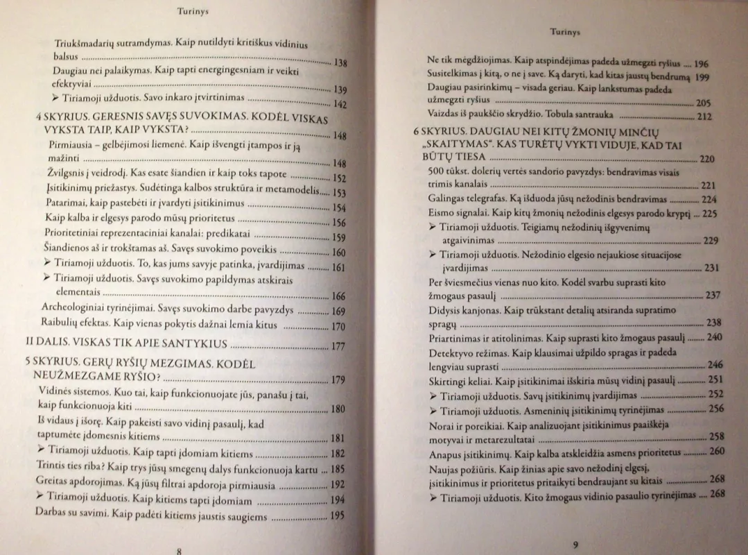 Susikurkite save tobulesnį: NLP vadovas. Neurolingvistinis programavimas - Tom Hoobyar, Tom Dotz, Susan Sanders, knyga 5