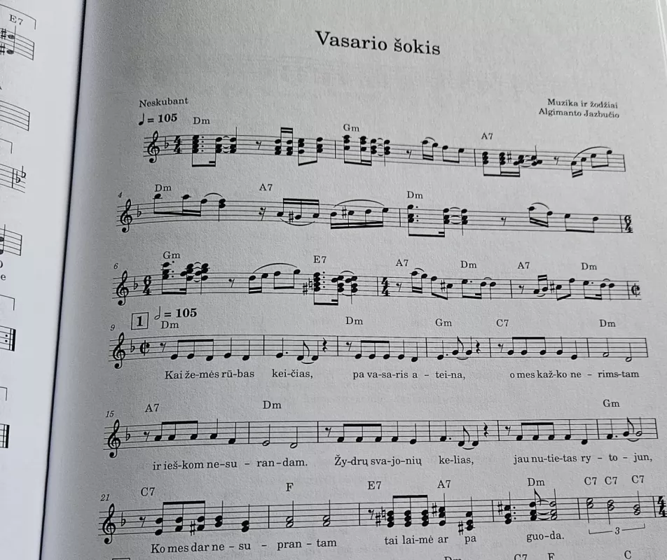 Dainos ir instrumentiniai kūriniai ,,Jaunystės aitvarai" - Algimantas Jazbutis, knyga 4