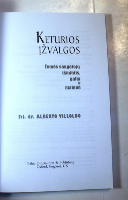 Keturios Įžvalgos. Žemės Saugotojų Išmintis Galia ir Malonė - Alberto Villoldo, knyga 4