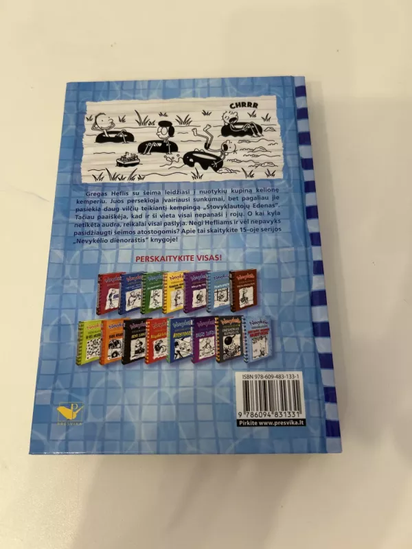 Nevykėlio dienoraštis 15. Netikėti vasaros nuotykiai - Jeff Kinney, knyga 3