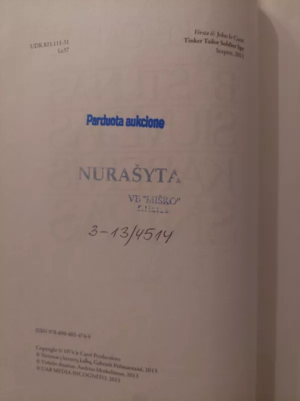 Bastūnas, siuvėjas, kareivis, šnipas - John le Carre, knyga 3