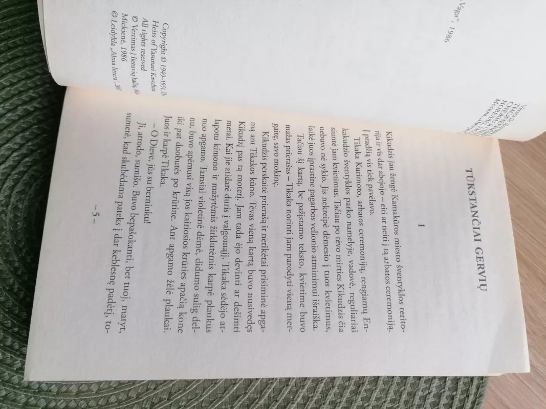 Tūkstančiai gervių - Yasunari Kawabata, knyga 4