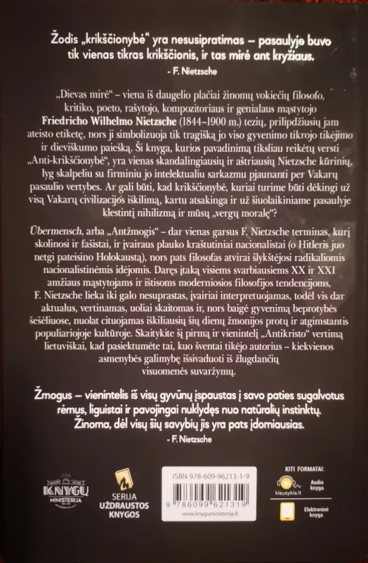 Antikristas - Friedrich Nietzsche, knyga 4