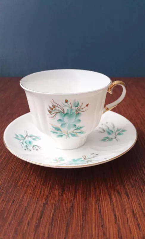 Puodelis (150ml) su lėkštute ir desertine lėkštute, Jiesia - , namai ir interjeras 3