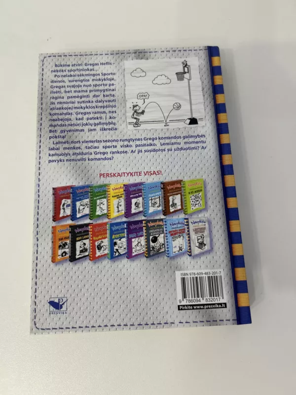 NEVYKĖLIO DIENORAŠTIS 16. LEMTINGAS METIMAS - Jeff Kinney, knyga 3