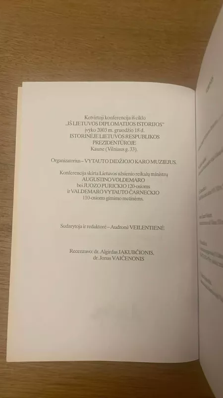 Vilniaus klausimas Lietuvos respublikos diplomatijoje (1918-1940m.) - Audronė Veilentienė, knyga 4
