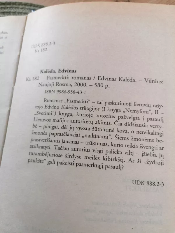 Pasmerkti - Edvinas Kalėda, knyga 6