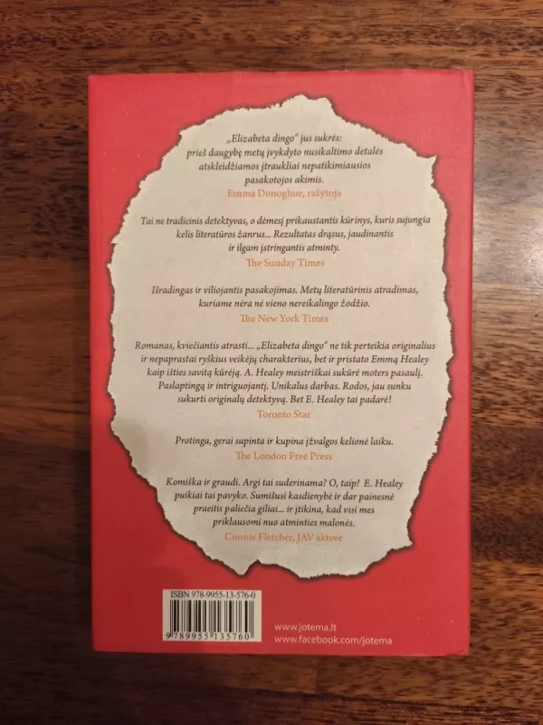 Elizabeta dingo - Emma Healey, knyga 4