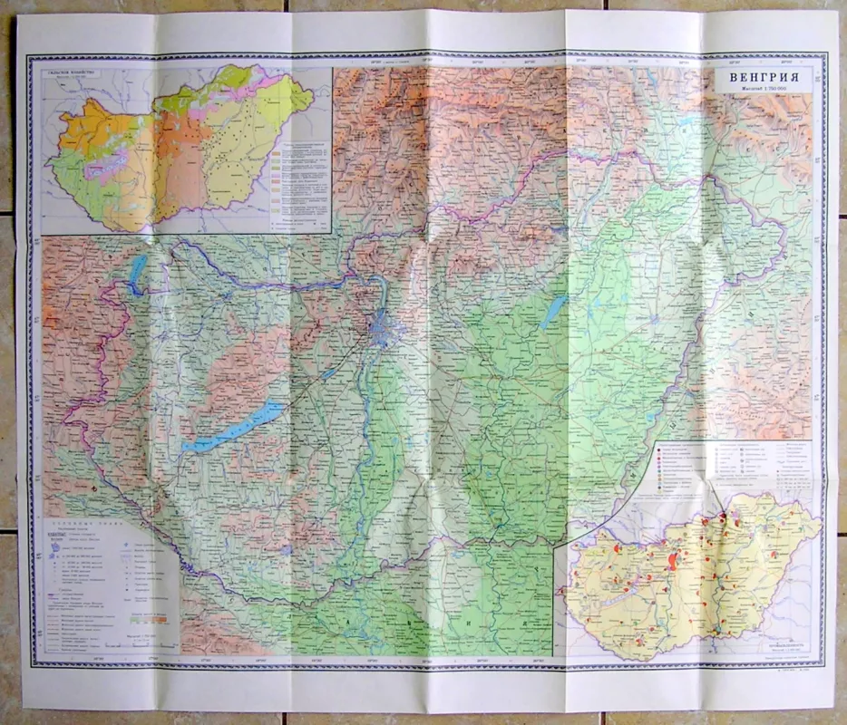 Vengrijos žemėlapis 1974 - Autorių kolektyvas, knyga 5