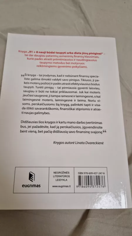 91+8 nauji būdai taupyti arba dieta jūsų piniginei - Linata Dvareckienė, knyga 3