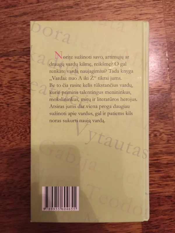 Vardai nuo A iki Ž - Nijolė Blaževičiūtė, knyga 3