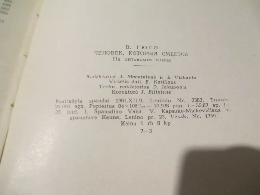 Žmogus, kuris juokiasi - Viktoras Hugo, knyga 4