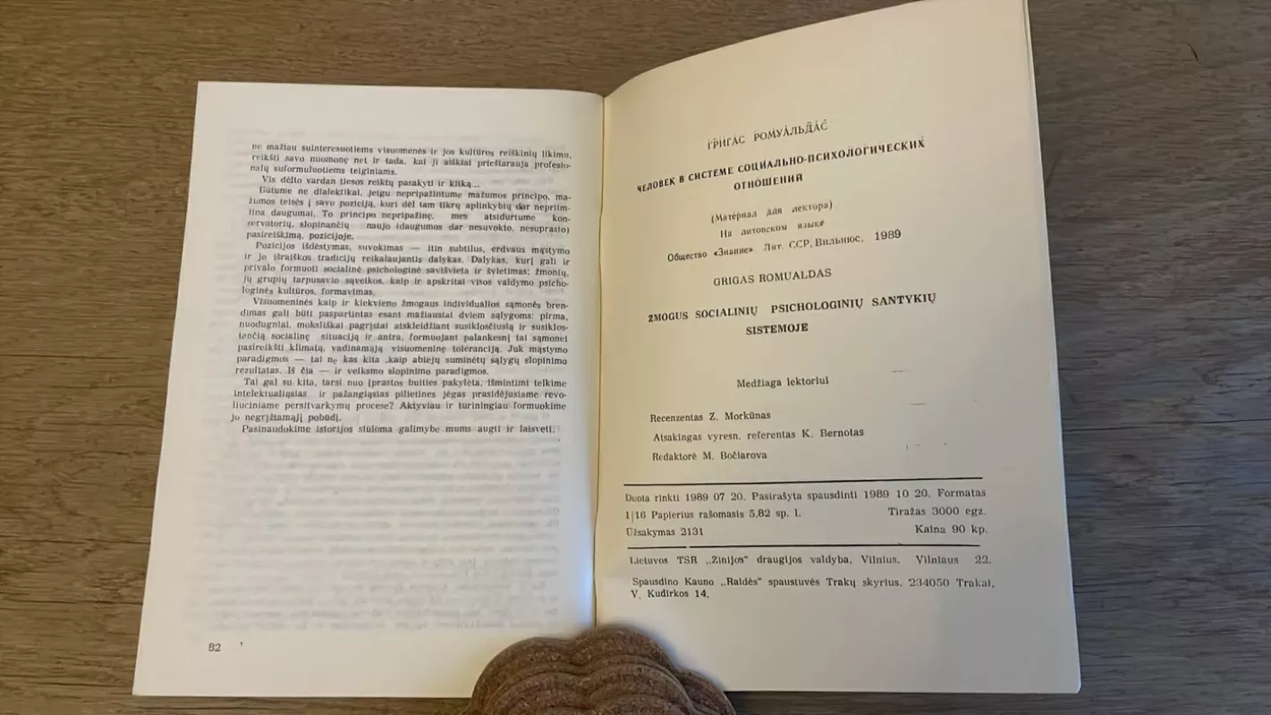 Žmogus socialinių psichologinių santykių sistemoje - R. Grigas, knyga 5