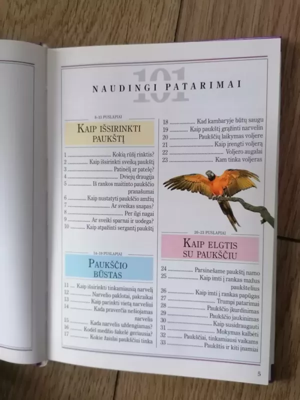101 naudingi patarimai. Paukštelių priežiūra - David Alderton, knyga 5