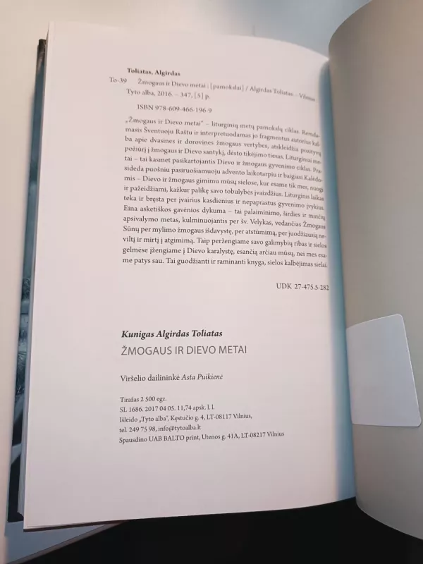 Žmogaus ir Dievo metai - Algirdas Toliatas, knyga 4